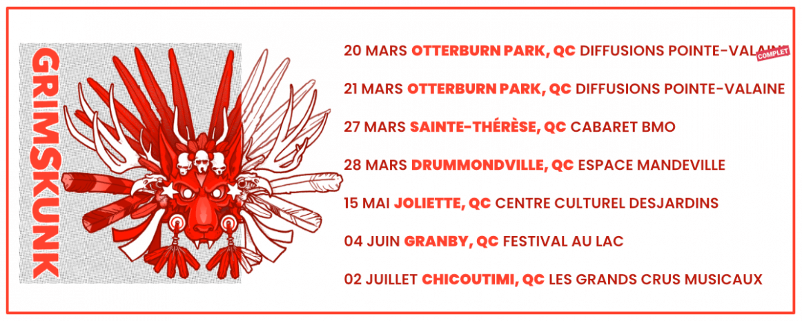 Grimskunk / Tournée Québec / 2025-2026