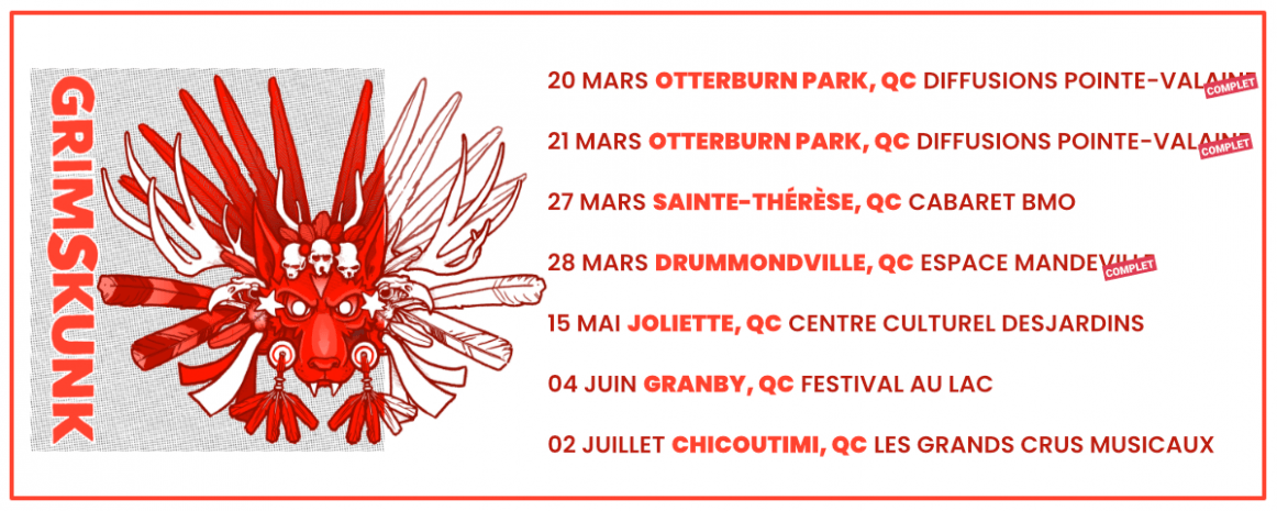 Grimskunk / Tournée Québec / 2025-2026