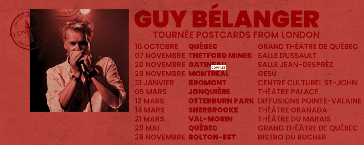 Guy Bélanger / Tournée Québec 2025-2026