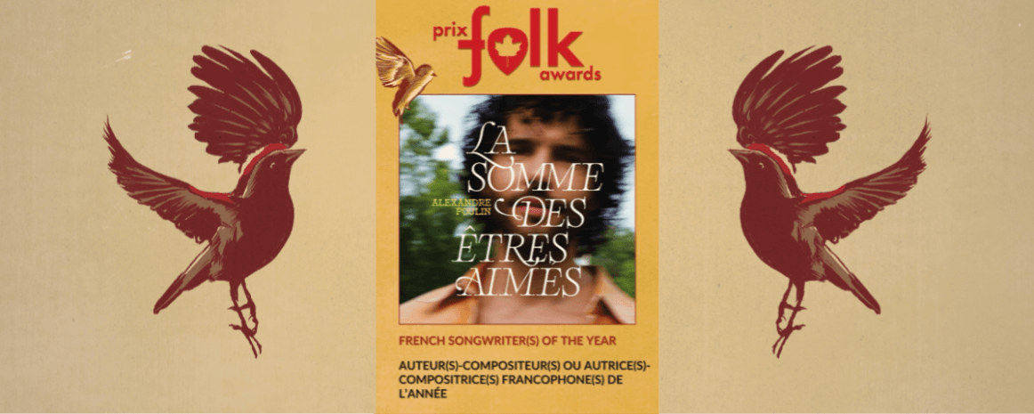 Alexandre Poulin en nomination aux Canadian Folk Music Awards 2025