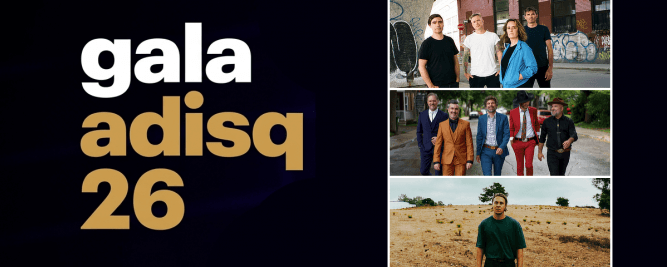 Vulgaires Machins, Salebarbes et The Franklin Electric en nomination aux Galas ADISQ 2026